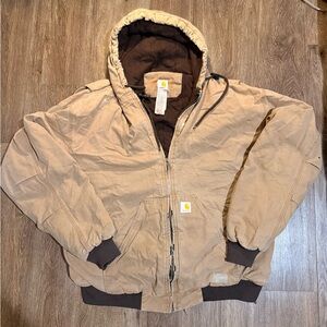 Carhartt Tan Hooded Jacket